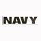 Transparenter Aufkleber Navy