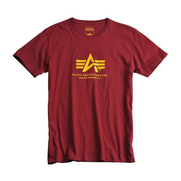 T-Shirt Alpha Industries Basic burgund