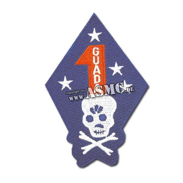 Abzeichen US Textil USMC 1st GUADA