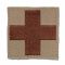 Textilabzeichen Red Cross/Medic Klett khaki