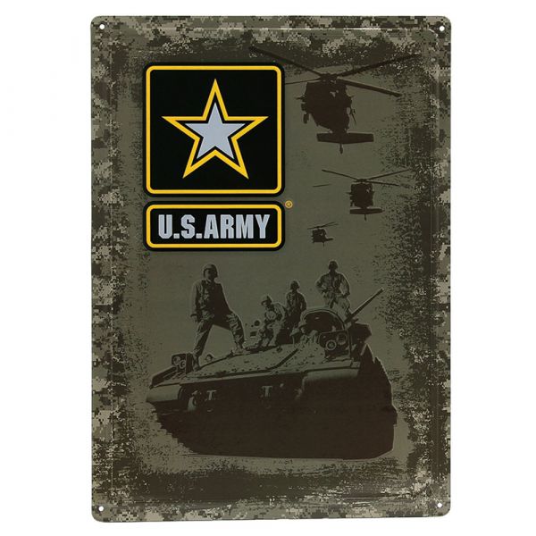 101 Inc. Metallschild U.S. Army