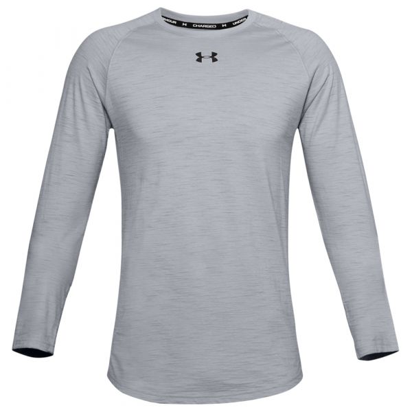 Under Armour Shirt Charged Cotton LS mood gray