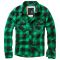 Brandit Checkshirt Oversize schwarz grün