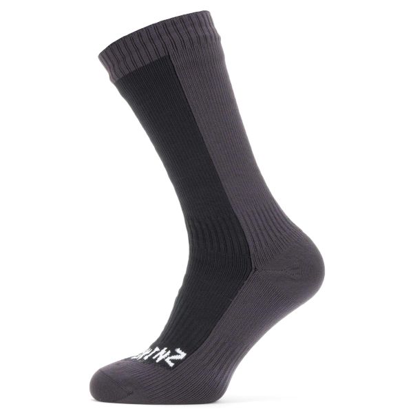 Sealskinz Socken Waterproof Cold Weather Mid Length schwarz grau