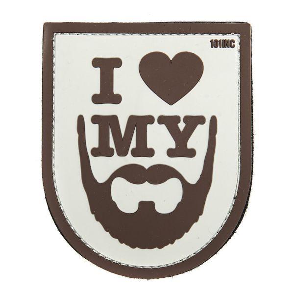101 Inc. 3D Patch I love my Beard braun