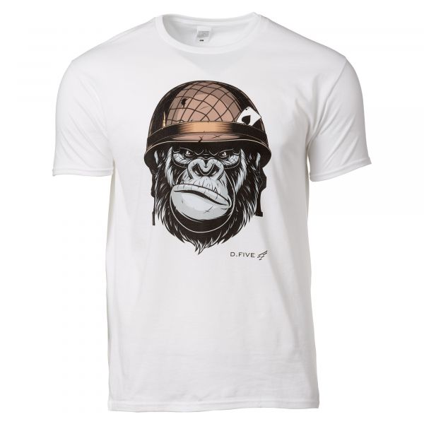 Defcon 5 T-Shirt Chest Monkey Helmet weiß