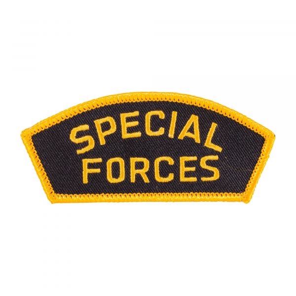 Abzeichen Special Forces Cap schwarz-goldfarben