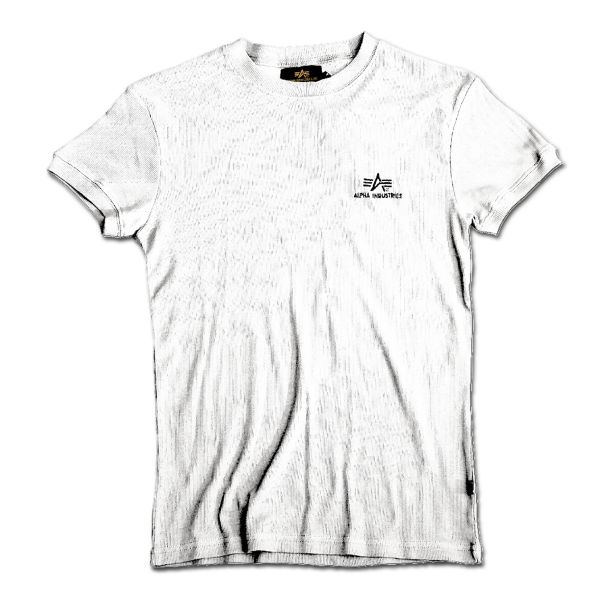 T-Shirt Alpha Industries Sport Rib weiß