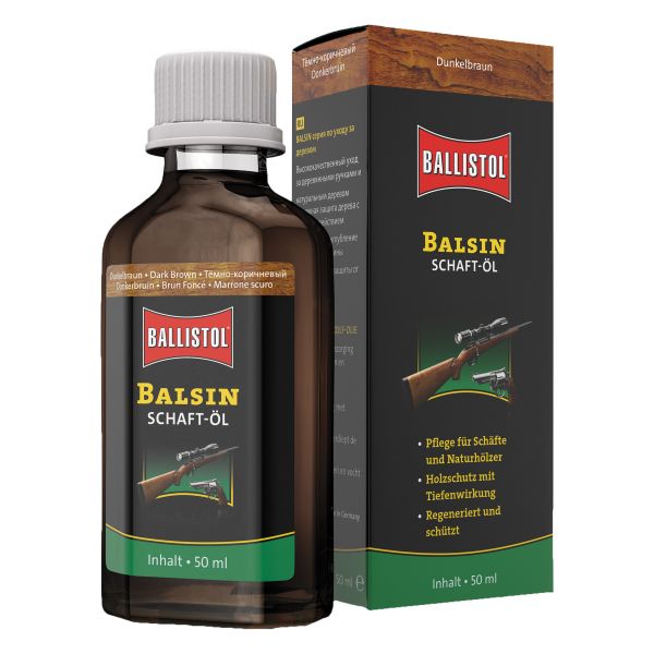 Ballistol Balsin Schaftöl dunkelbraun 50 ml