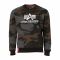 Alpha Industries Pullover Basic Sweater Camo black camo