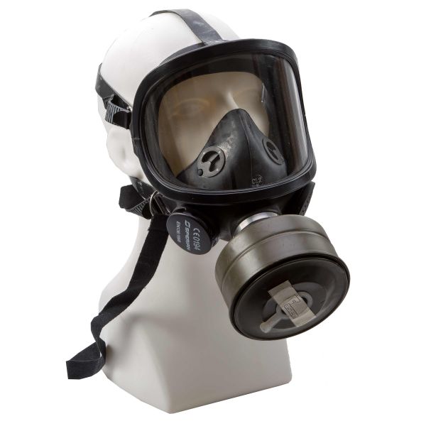 Neuwertig Gasmaske GP5 Original Armee Schutzmaske mit Filter ABC Atemschutzmaske 