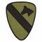 Abzeichen US Textil 1st Cavalry oliv