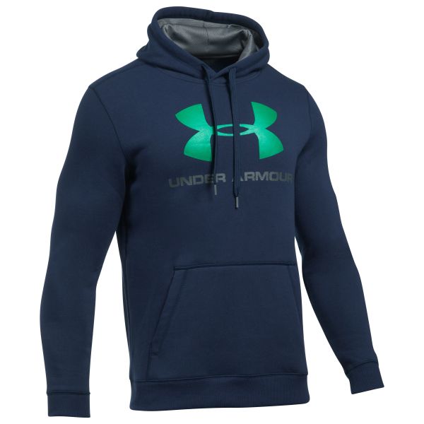 Under Armour Hoodie Rival Fitted Graphic blau grün