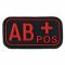 3D Blutgruppenpatch AB Pos blackmedic