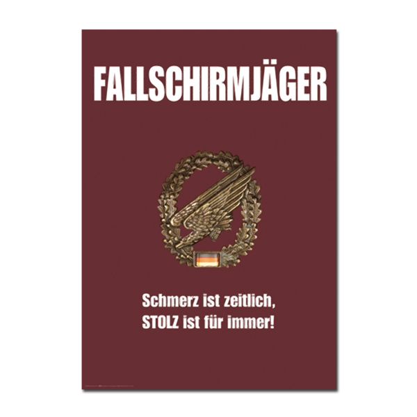 Poster Fallschirmjäger Stolz