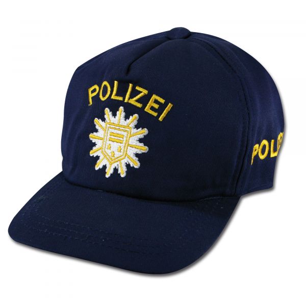 Kinder Polizei Baseballcap blau