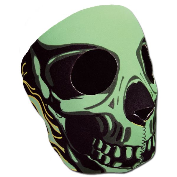 Neopren Voll-Gesichtsschutz Skull green