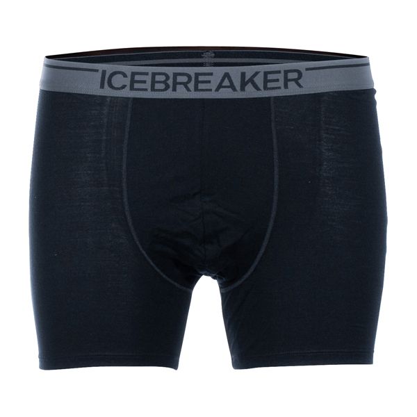 Icebreaker Boxershorts Anatomica schwarz