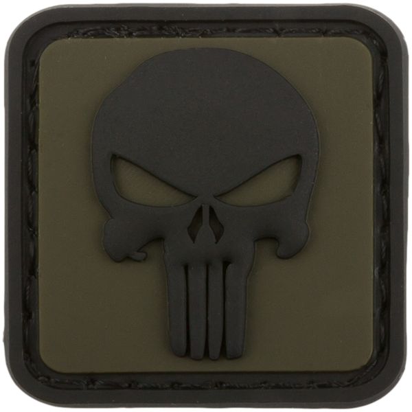 3D Patch Punisher Skull oliv