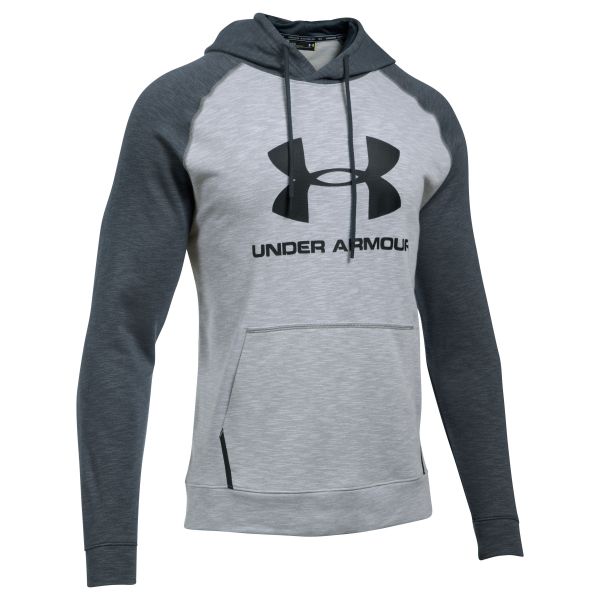 Under Armour Fitness Pullover Hoody Sportstyle Triblend hellgrau