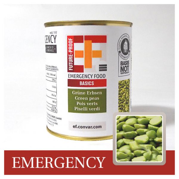 EF Emergency Food Basics Grüne Erbsen