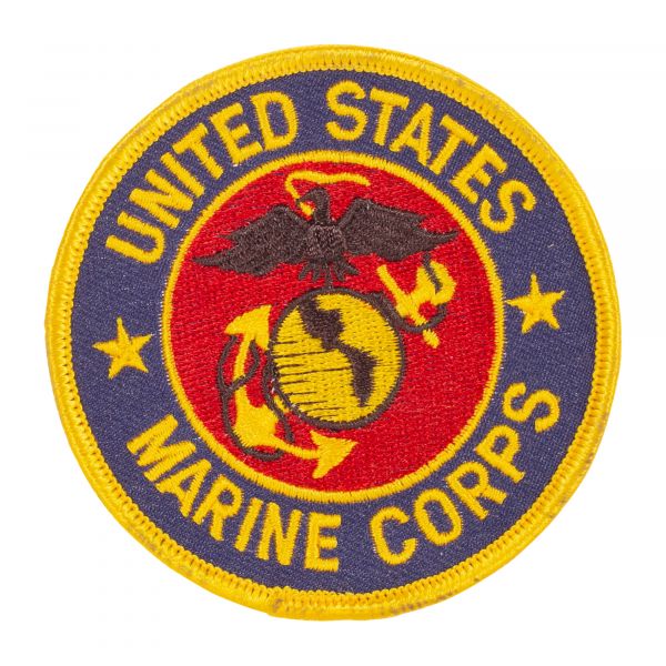 Abzeichen USMC rund blau-goldfarben-rot