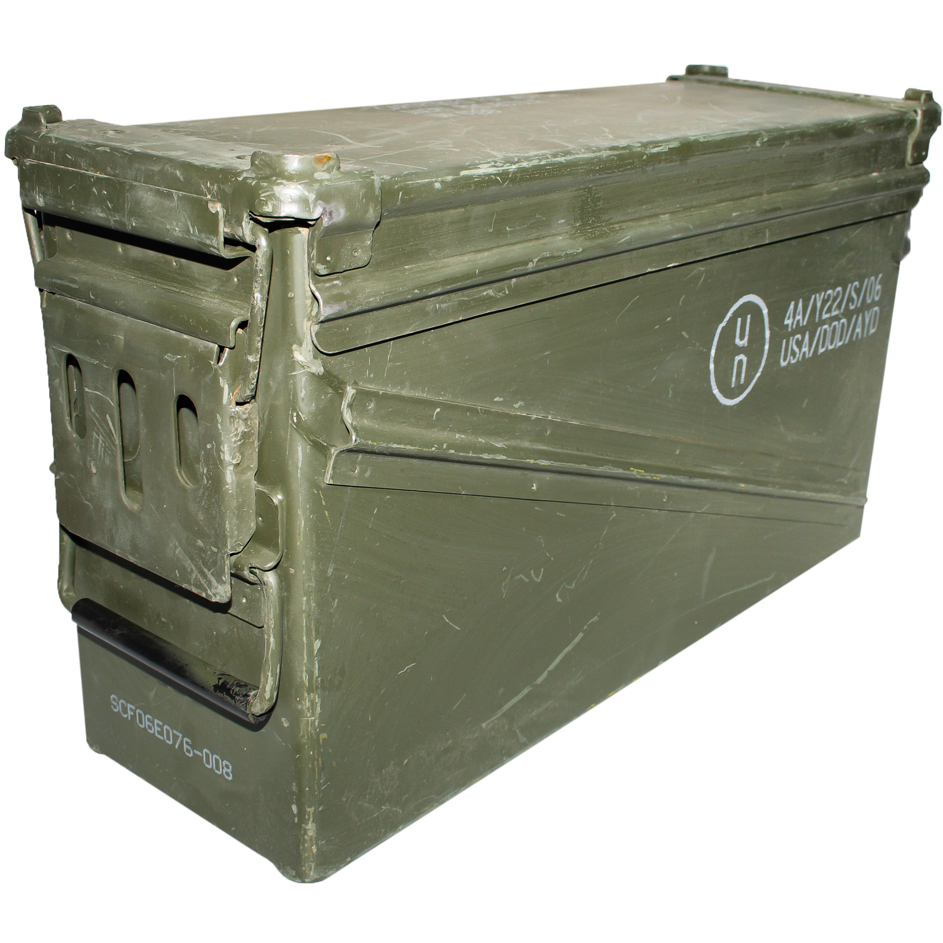 2 Bundeswehr Kiste Munitionskiste aus Metall der U.S gebraucht mit dichtung Gr 