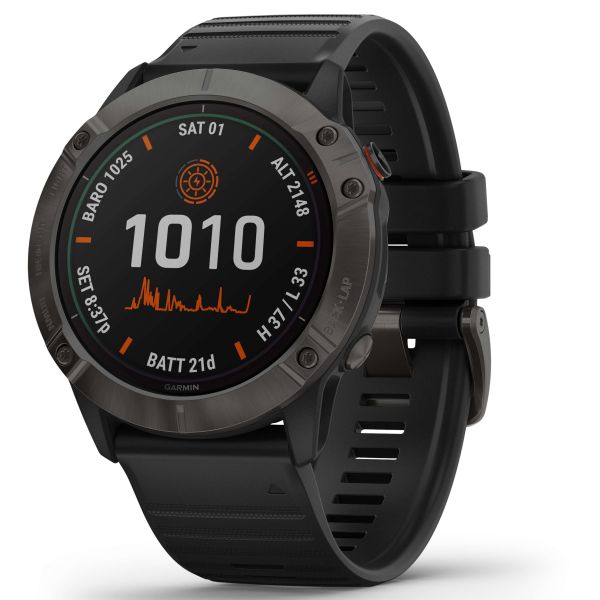 Garmin Smartwatch Fenix 6X Pro Solar schwarz schiefergrau