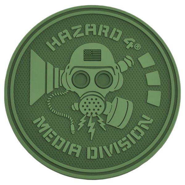 Hazard 4 Rubber Patch Media Division oliv