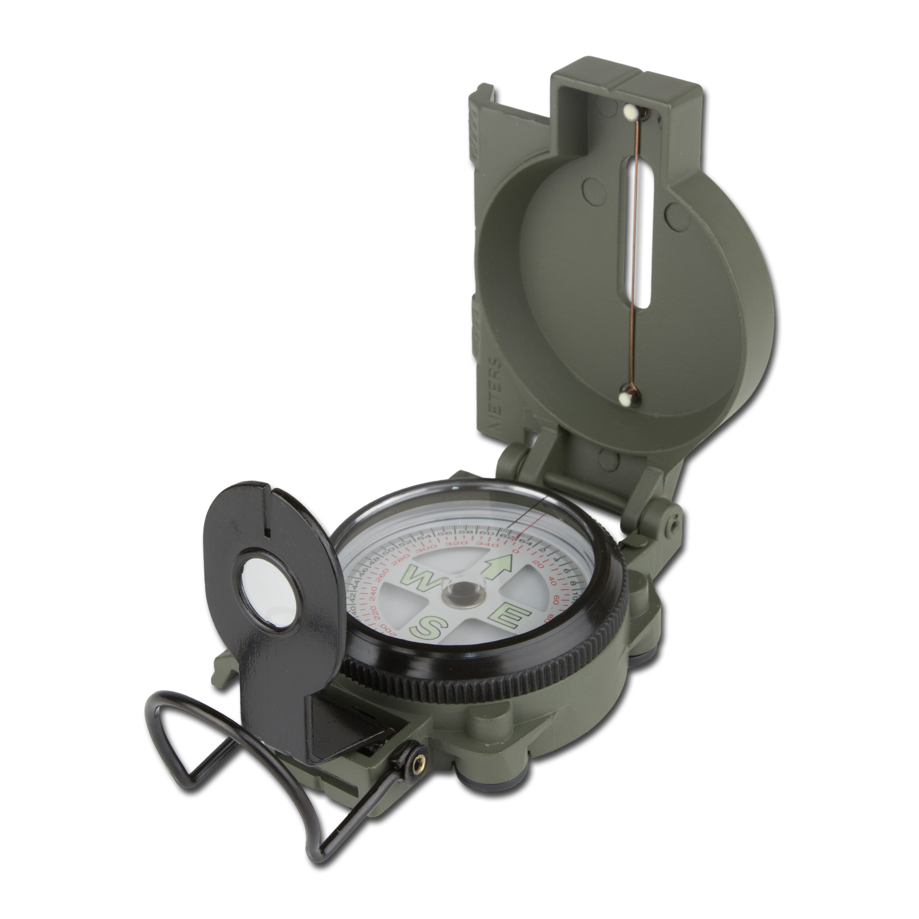 Bundeswehr Army Ranger Marschkompass Navigation US Kompass oliv Metallgehäuse 